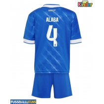 Real Madrid David Alaba #4 3rd trikot Kinder 2025-26 Kurzarm (+ Kurze Hosen)